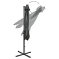 Pikkukuva 8 / 11: vidaXL Riippuva aurinkovarjo tangolla ja LED-valoilla antras. 250 cm -  Päivän- & aurinkovarjot