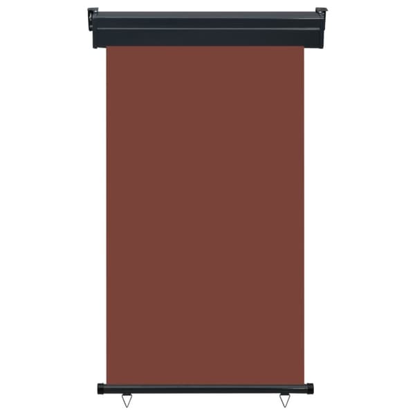 vidaXL sidemarkise til altan 105x250 cm brun -  Parasoller og solskærme