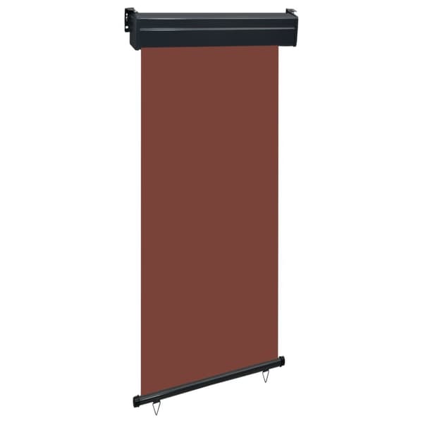 vidaXL sidemarkise til altan 105x250 cm brun -  Parasoller og solskærme