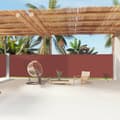 Miniatyrbillede 1 af 9: vidaXL sammenrullelig sidemarkise 180x1200 cm brun -  Parasoller og solskærme