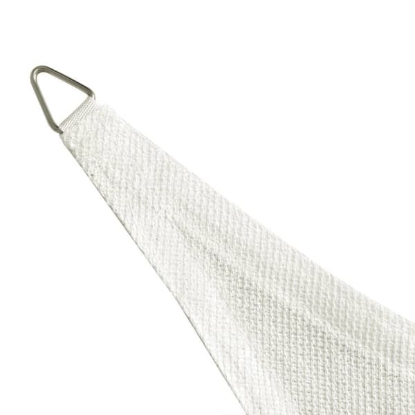 vidaXL Solsegel HDPE fyrkantigt 2x4 m vit - Parasoll & solskydd