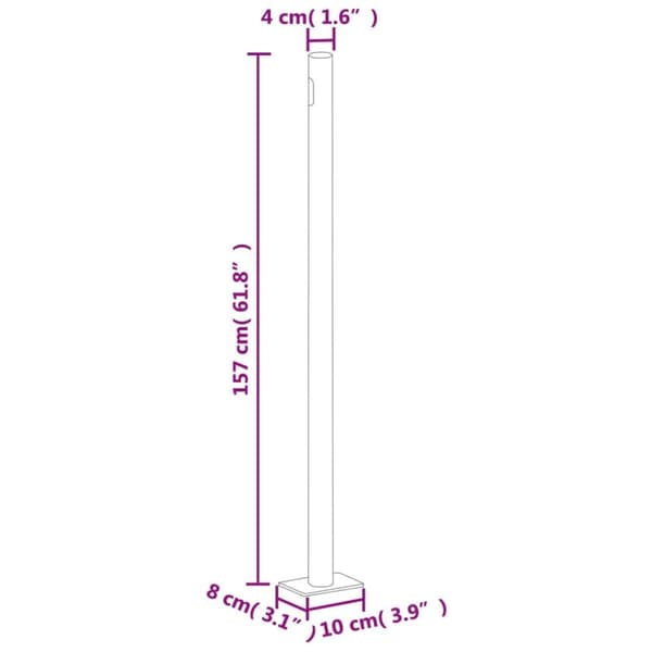 vidaXL sammenrullelig sidemarkise til terrassen 600x160 cm sort - Parasoller og solskærme