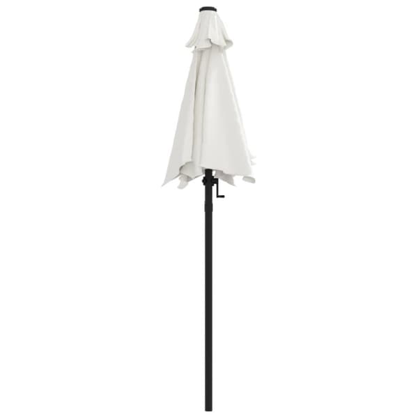 vidaXL Parasoll sandvit 200x224 cm aluminium - Parasoll & solskydd