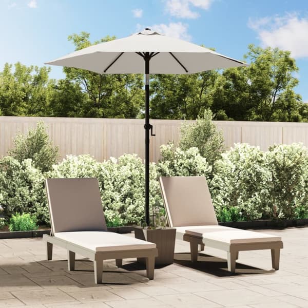 vidaXL Parasoll sandvit 200x224 cm aluminium -  Parasoll & solskydd
