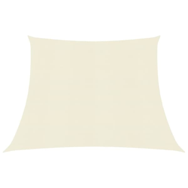vidaXL Solsegel 160 g/m² gräddvit 3/4x3 m HDPE -  Parasoll & solskydd