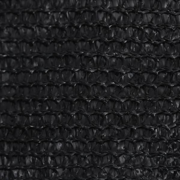 vidaXL Aurinkopurje 160 g/m² musta 2,5x2,5 m HDPE - Päivän- & aurinkovarjot