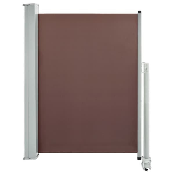vidaXL Infällbar sidomarkis 100x300 cm brun - Parasoll & solskydd