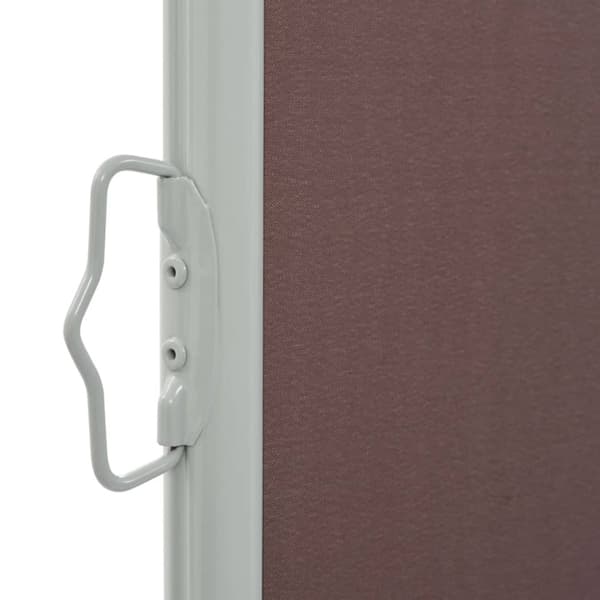 vidaXL Infällbar sidomarkis 100x300 cm brun - Parasoll & solskydd