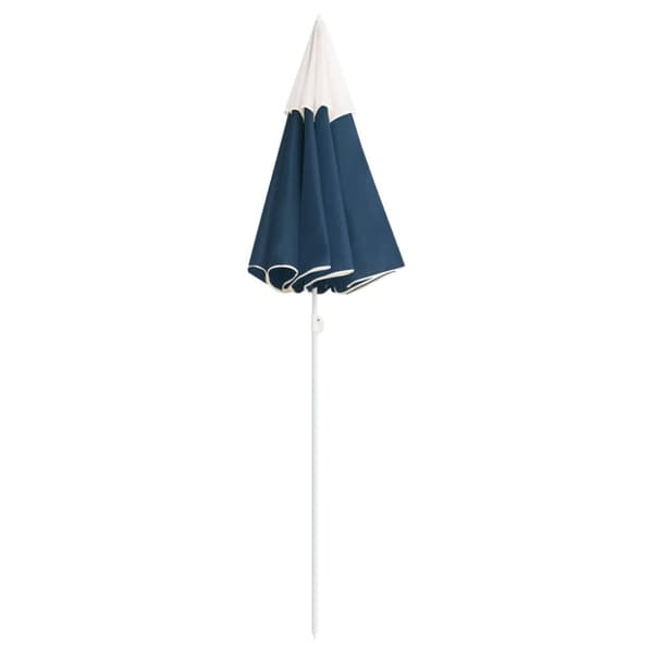 vidaXL parasol med stålstang 180 cm blå -  Parasoller og solskærme