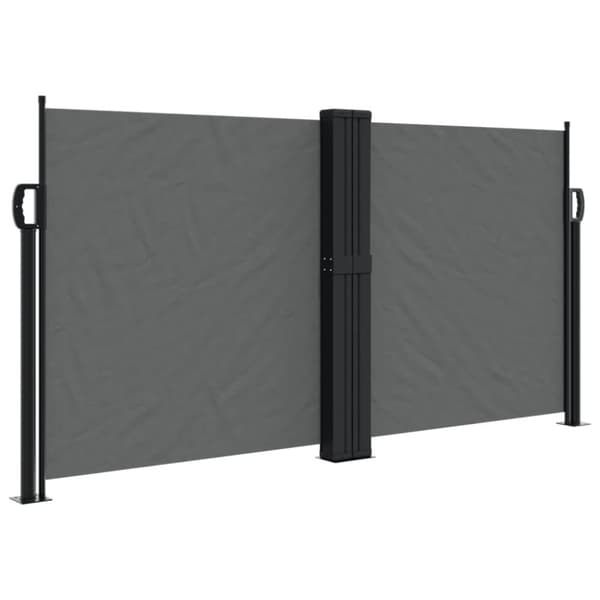 vidaXL Infällbar sidomarkis antracit 117x1200 cm - Parasoll & solskydd