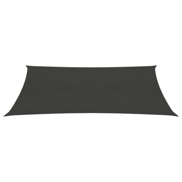 vidaXL solsejl 160 g/m² 2,5x4 m HDPE antracitgrå - Parasoller og solskærme