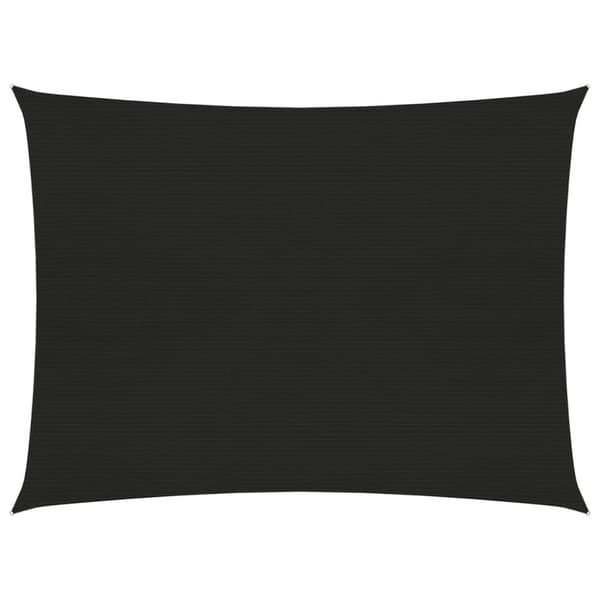 vidaXL Aurinkopurje 160 g/m² musta 3x4 m HDPE -  Päivän- & aurinkovarjot