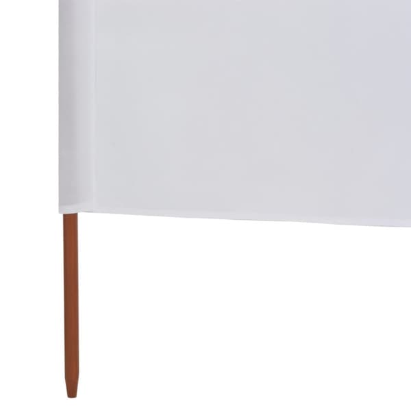 vidaXL Vindskydd 3 paneler tyg 400x80 cm sandvit -  Parasoll & solskydd