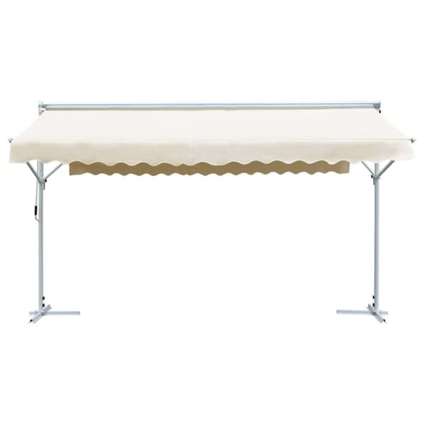 vidaXL Fristående markis 500x300 cm gräddvit - Parasoll & solskydd