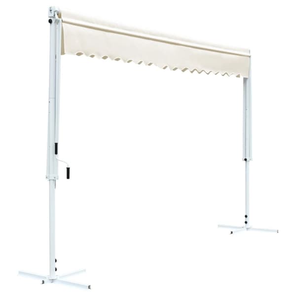 vidaXL Fristående markis 500x300 cm gräddvit - Parasoll & solskydd