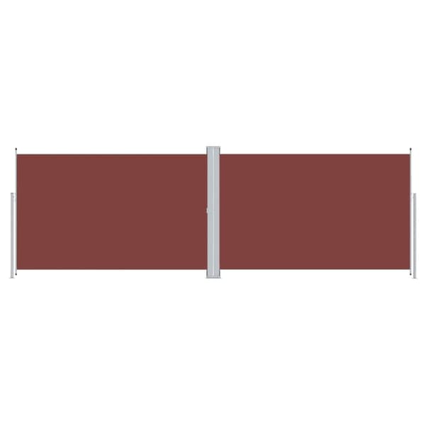 vidaXL Sisäänvedettävä sivumarkiisi ruskea 200x600 cm - Päivän- & aurinkovarjot
