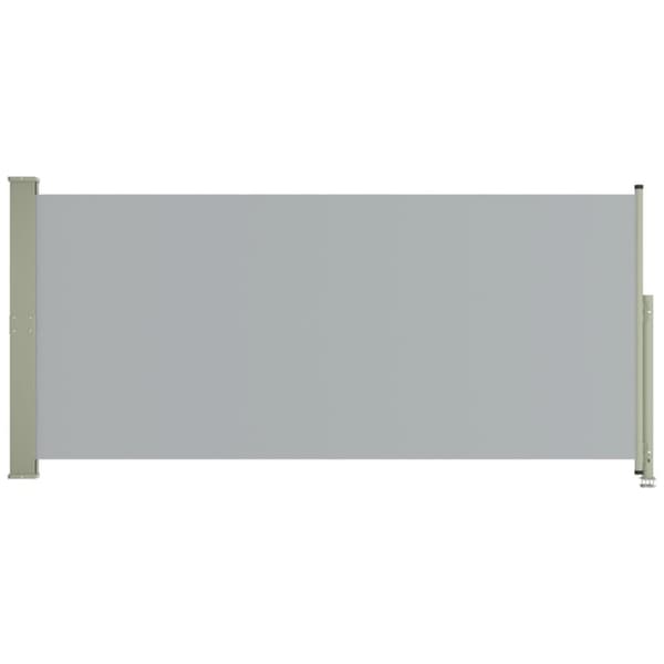 vidaXL sammenrullelig sidemarkise til terrassen 140x300 cm grå -  Parasoller og solskærme