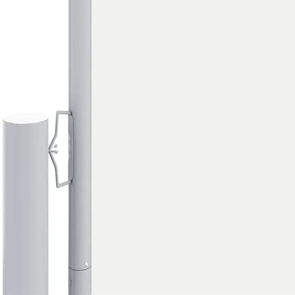 vidaXL Sisäänvedettävä sivumarkiisi kerma 220x1000 cm - Päivän- & aurinkovarjot
