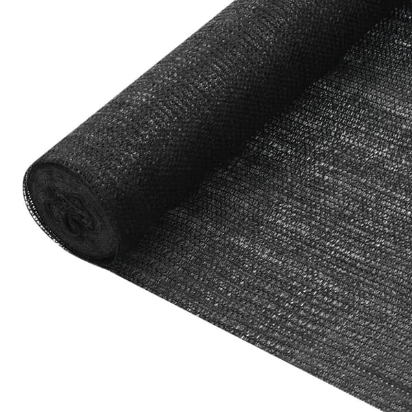 vidaXL Insynsskyddsnät svart 1,8x10 m HDPE 75 g/m² - Parasoll & solskydd