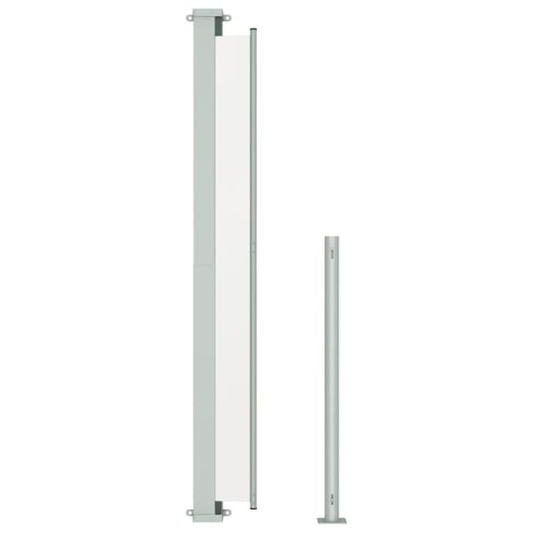 vidaXL Sisäänvedettävä terassin sivumarkiisi 180x500 cm kerma -  Päivän- & aurinkovarjot