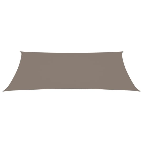 vidaXL Solsegel oxfordtyg rektangulärt 2,5x5 m taupe - Parasoll & solskydd