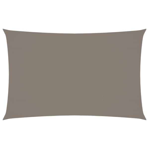 vidaXL Solsegel oxfordtyg rektangulärt 2,5x5 m taupe - Parasoll & solskydd