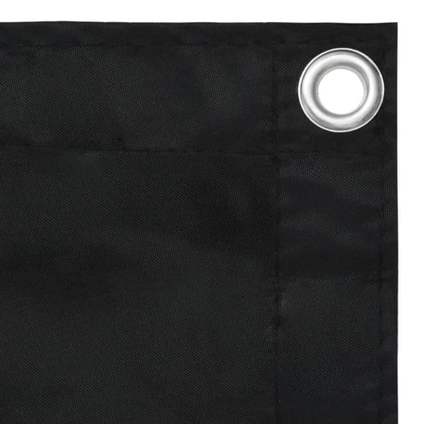 vidaXL altanafskærmning 75x400 cm oxfordstof sort - Parasoller og solskærme