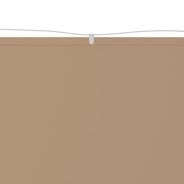vidaXL Pystymarkiisi harmaanruskea 140x420 cm Oxford kangas - Päivän- & aurinkovarjot