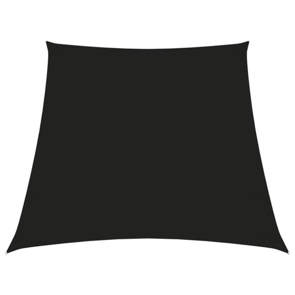 vidaXL Solsegel oxfordtyg trapets 2/4x3 m svart - Parasoll & solskydd