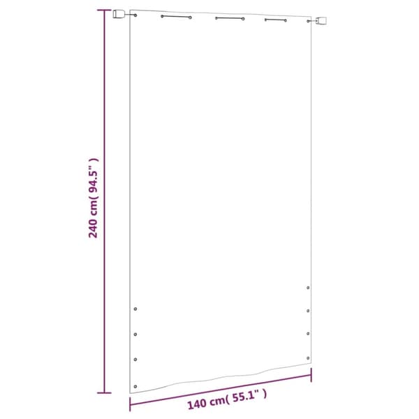 vidaXL altanafskærmning Oxfordstof 140x240 cm lysegrøn -  Parasoller og solskærme