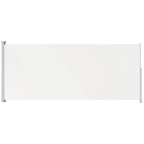 vidaXL sammenrullelig sidemarkise til terrassen 220x500 cm cremefarvet -  Parasoller og solskærme
