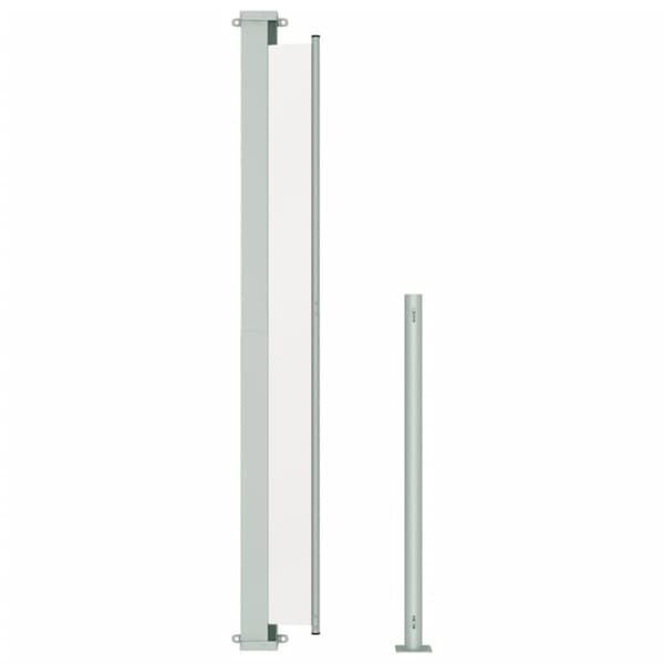 vidaXL Infällbar sidomarkis 200x500 cm gräddvit - Parasoll & solskydd