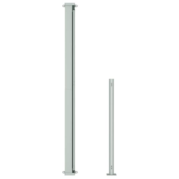 vidaXL Sisäänvedettävä terassin sivumarkiisi 200x500 cm musta - Päivän- & aurinkovarjot