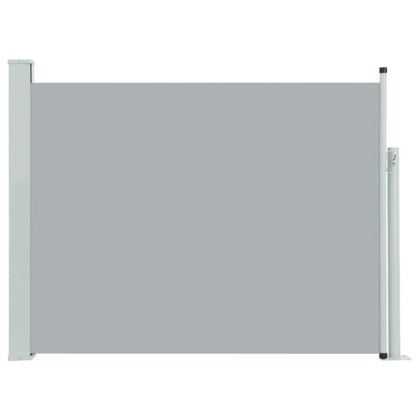 vidaXL Infällbar sidomarkis 140x500 cm grå - Parasoll & solskydd
