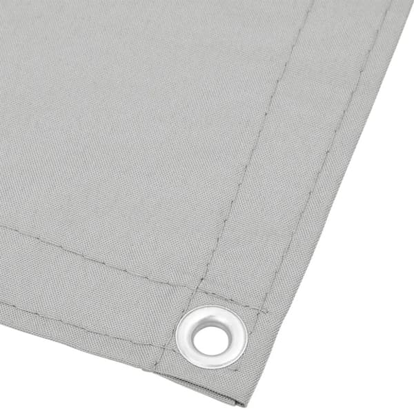 vidaXL altanafskærmning 90x400 cm 100 % polyester lysegrå -  Parasoller og solskærme