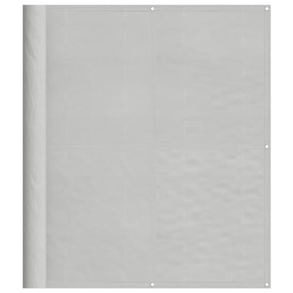 vidaXL altanafskærmning 120x400 cm 100 % polyester lysegrå - Parasoller og solskærme