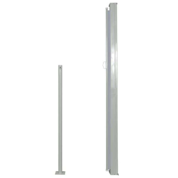 vidaXL Infällbar sidomarkis för uteplats 160 x 300 cm grå -  Parasoll & solskydd
