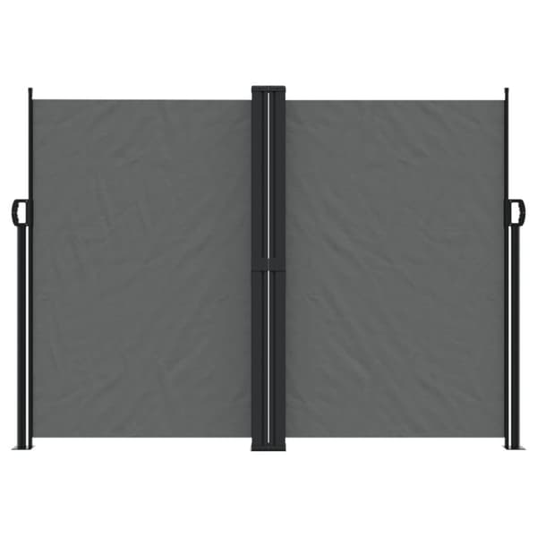 vidaXL sammenrullelig sidemarkise 180x600 cm antracitgrå -  Parasoller og solskærme