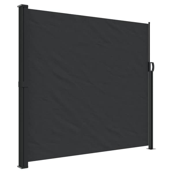vidaXL Infällbar sidomarkis 180x600 cm svart - Parasoll & solskydd