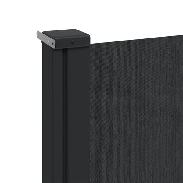 vidaXL Infällbar sidomarkis 180x600 cm svart - Parasoll & solskydd