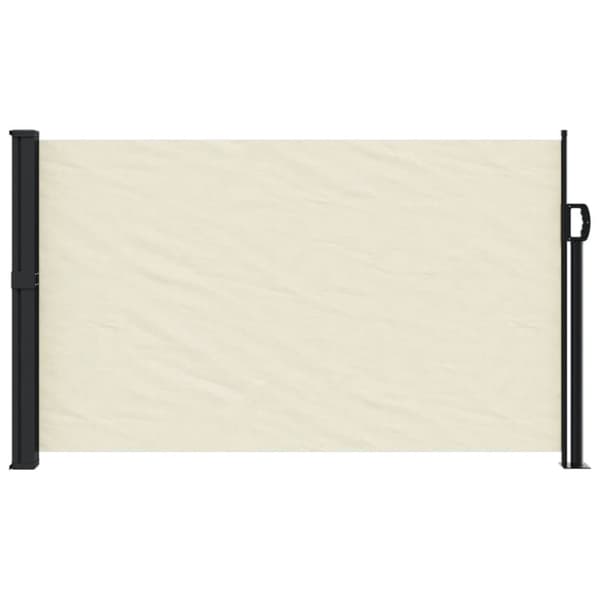 vidaXL Infällbar sidomarkis gräddvit 120x600 cm -  Parasoll & solskydd