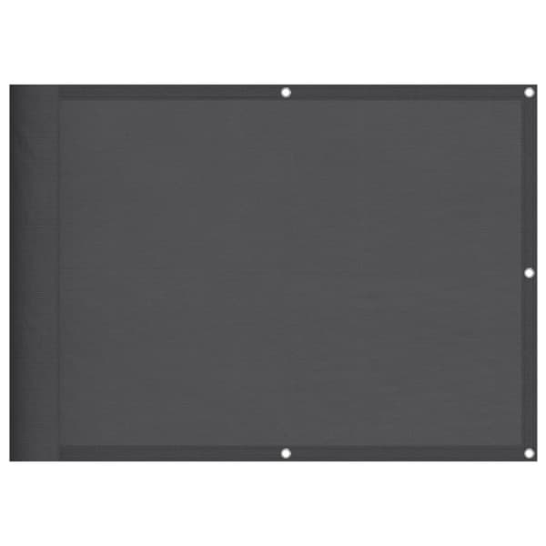 vidaXL Balkongskärm antracit 75x1000 cm 100% polyester oxford - Parasoll & solskydd