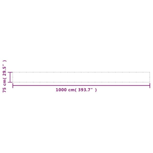 vidaXL Balkongskärm antracit 75x1000 cm 100% polyester oxford -  Parasoll & solskydd