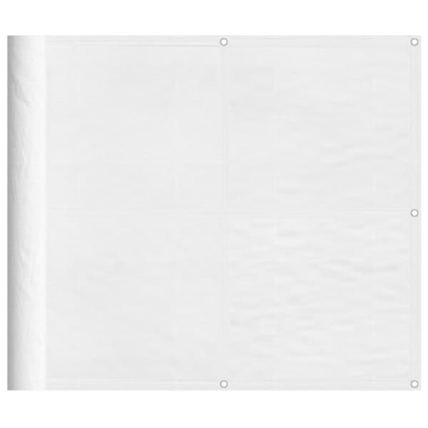 vidaXL Parvekesuoja valkoinen 90x700 cm 100% Oxford polyesteri -  Päivän- & aurinkovarjot
