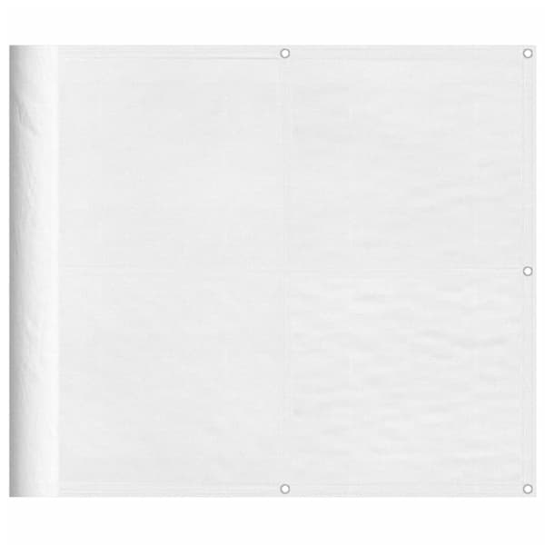 vidaXL Balkongskärm vit 90x1000 cm 100% polyester oxford -  Parasoll & solskydd