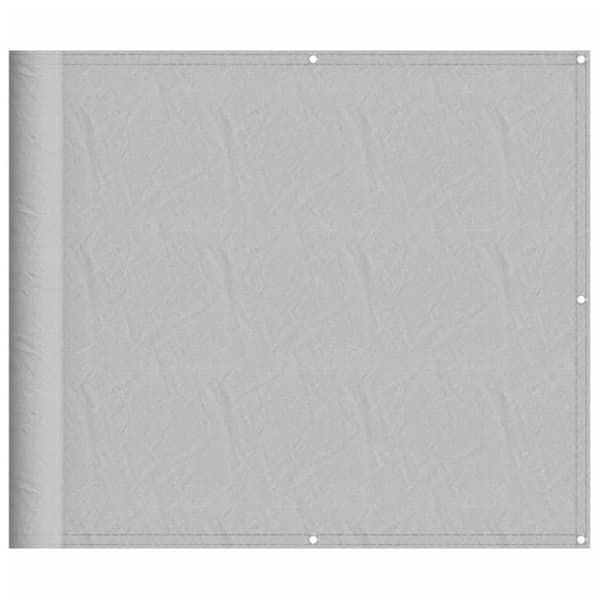 vidaXL altanafskærmning 90x500 cm 100 % polyester lysegrå -  Parasoller og solskærme