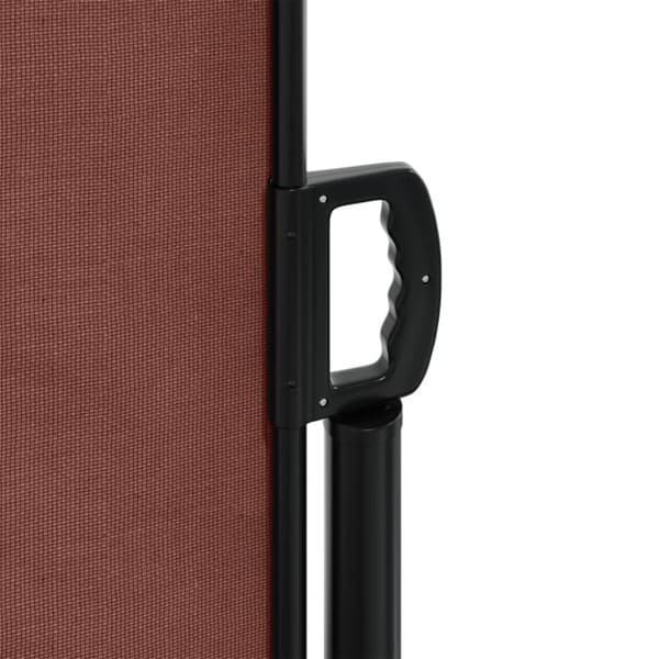 vidaXL sammenrullelig sidemarkise 200x600 cm brun -  Parasoller og solskærme