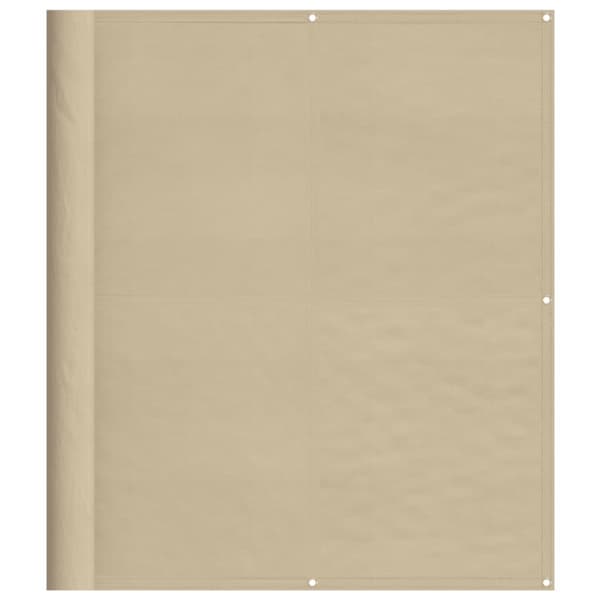 vidaXL Parvekesuoja beige 120x800 cm 100% polyesteri Oxford kangas - Päivän- & aurinkovarjot
