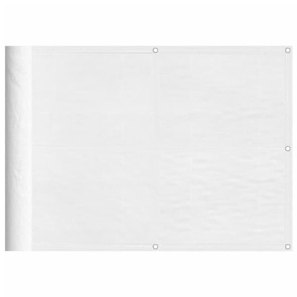 vidaXL Parvekesuoja valkoinen 75x800 cm 100% polyesteri Oxford kangas -  Päivän- & aurinkovarjot