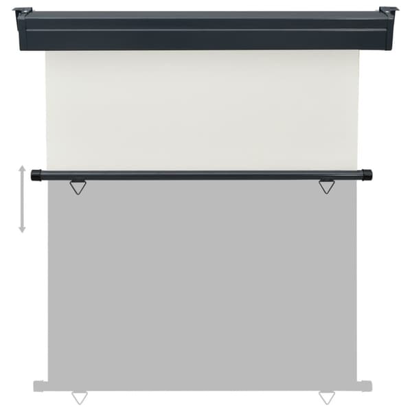 vidaXL Parvekkeen sivumarkiisi 160x250 cm kerma -  Päivän- & aurinkovarjot